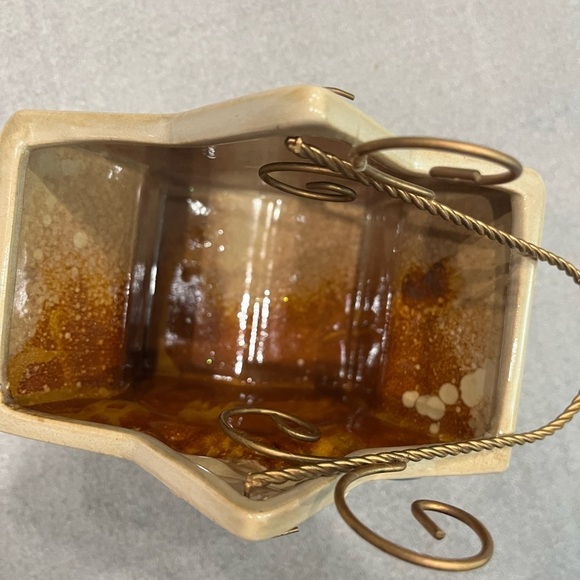 Star-Shaped ceramic Plant pot Holiday Ornament Holder EUC - Picture 5 of 6